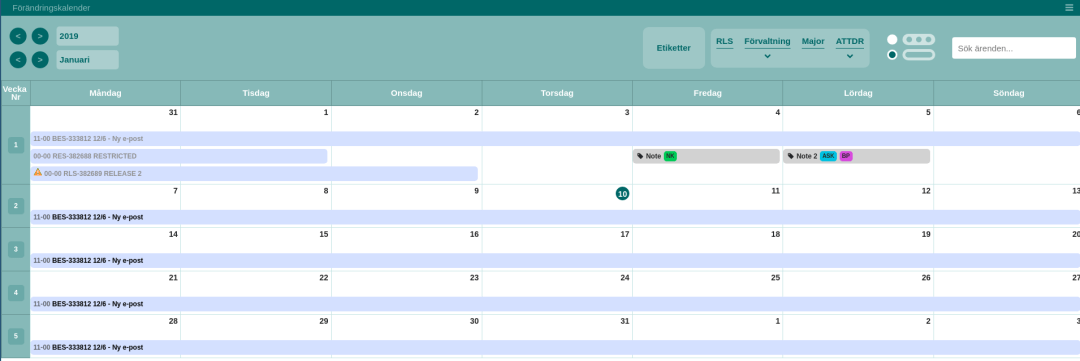 Ärendekalender